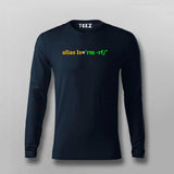 Alias Programming Code Full Sleeve T-Shirt For Men India