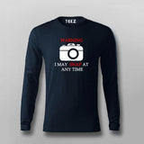 Warning I May Snap  At Any Time  T-Shirt For Men