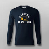 Build It Run It Programmer  Full Sleeve T-shirt For Men India