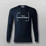 I am a Javascript Designer Funny Programming Tshirt for Men.