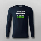 I Found your problem it was an idiot t shirt for men