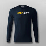 Code  Of Duty  Full Sleeve T-Shirt For Men Online