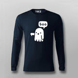 Ghost Boo funny Scary T-shirt for Men