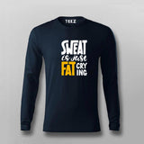 Buy Sweat is Just Fat Crying T-shirt For Men