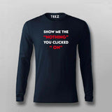Nothing" Clicked Error Tee: A Geek's Dilemma