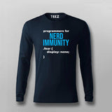 Nerd Immunity  Full Sleeve T-shirt For Men India