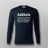 Askhole: Funny Quirky Question Men's T-Shirt