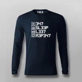 Eat Sleep Leet Repeat  T-Shirt For Men