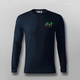 Candlestick Share Market Logo T-shirt For Men
