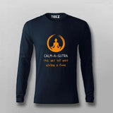 Calm-a-Sutra, The art of not giving a Fuck Funny T-shirt For Men