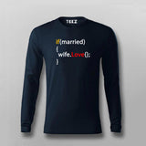 Programmer's Love Men's Tee - Coding a Happy Marriage