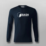 Bash Shell Logo Full Sleeve T-shirt For Men India