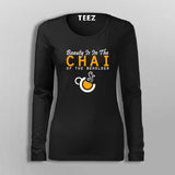 Beauty Is In The Chai of The beholder Full Sleeve T-Shirt For Women Online India
