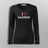 I Heart Backprop T-Shirt For Women