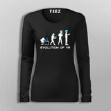 Evolution of Man Virtual Reality Full Sleeve T-Shirt For Women Online India