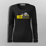 I Am Nikon Full Sleeve  T-Shirt For Women Online India