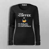 Item Coffee Agility Stamina Endurance Full Sleeve T-Shirt For Women Online India