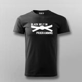 Black Belt In Programming T-Shirt For Men India