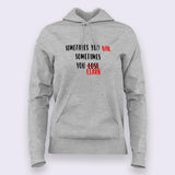 Sometimes you win sometimes you learn  Motivational Slogan Hoodies For Women India