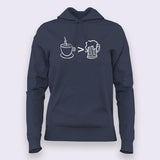 Coffee is Better than Alcohol Hoodies For Women Online India