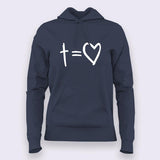 Cross Equals Love Christian Hoodies For Women Online India