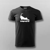 Namaste Cat Funny Yoga T-Shirt for Men