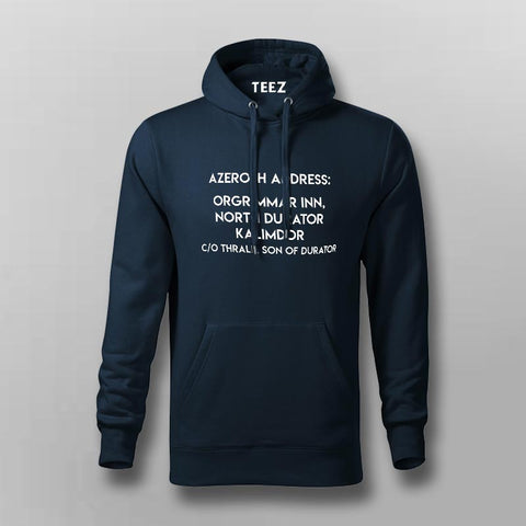 Azeroth address Orgrimmar Hoodies For Men Online India