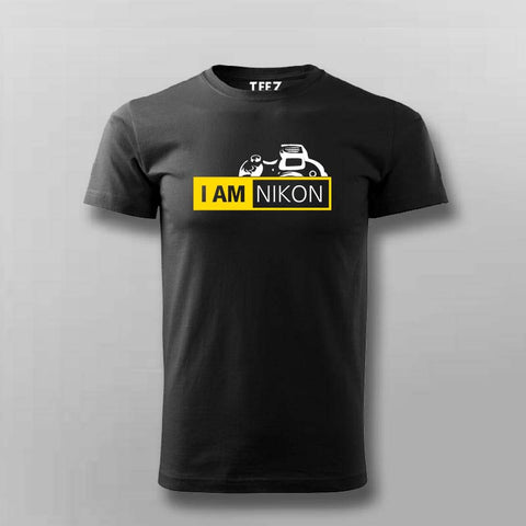Buy This I Am Nikon Offer T-Shirt For Men (November) For Prepaid Only