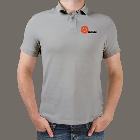 Ubuntu Linux Inside  Polo T-Shirt For Men Online