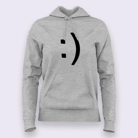 Smile Emoticon Hoodies For Women Online India