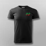 Candlestick Share Market Logo T-shirt For Men