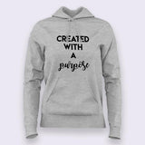 Created with a Purpose Religious Hoodies For Women Online India