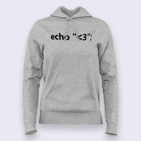 echo love Women's PHP Hoodies