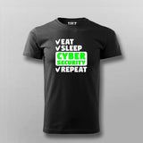 Eat Sleep Cyber Security Repeat T-shirt For Men