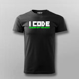 Coding Away the Crazy Men's T-Shirt - Therapeutic Programming
