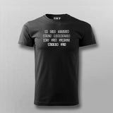 Do What The Voice In My Mind Tell Me Attitude  T-shirt For Men Online