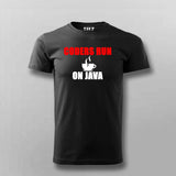 Coders Run On Java T-Shirt For Men
