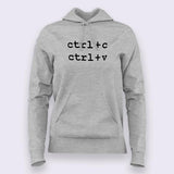 Ctrl+C Ctrl+V Copy Paste Programmer Hoodies For Women India