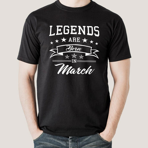 Legends are born in March Men's T-shirt