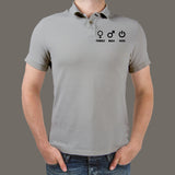 Male Female Geek Nerd Polo T-Shirt For Men
