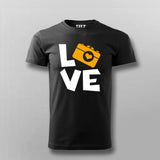 I Love Camera T-Shirt For Men Online India