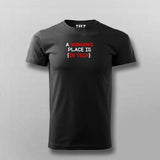  A woman's place is in tech t-shirt for men tech