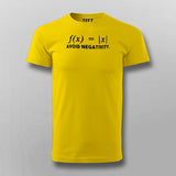  Avoid Negativity Maths Funny T-Shirt For Men  Online India