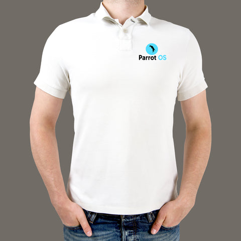 Parrot OS Linux Polo T-Shirt For Men Online