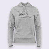 'Never' 'Gonna' 'Give' Python Code Hoodies For Women Online India