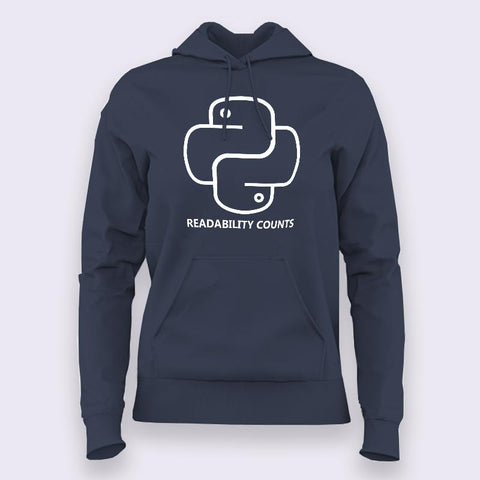 Python - Readability Counts Hoodies For Women Online India