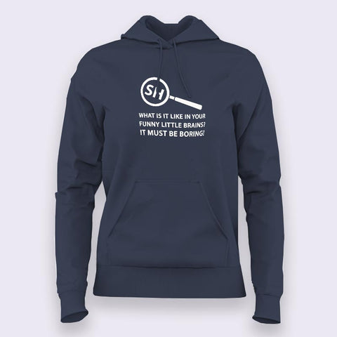 What Is It Like In Your Funny Little Brains? Sherlock Holmes Hoodies For Women Online India