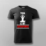 Yoga Is My SuperPower Yoga T-shirt For Men Online India 