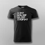 Eat Sleep Leet Repeat  T-Shirt For Men