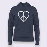 Love and Peace Hoodies For Women Online India